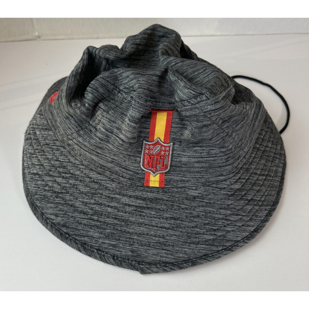 Kansas City Chiefs New Era NFL Bucket Hat Gray Knit Cap KC One Size Fits Most - Picture 3 of 8